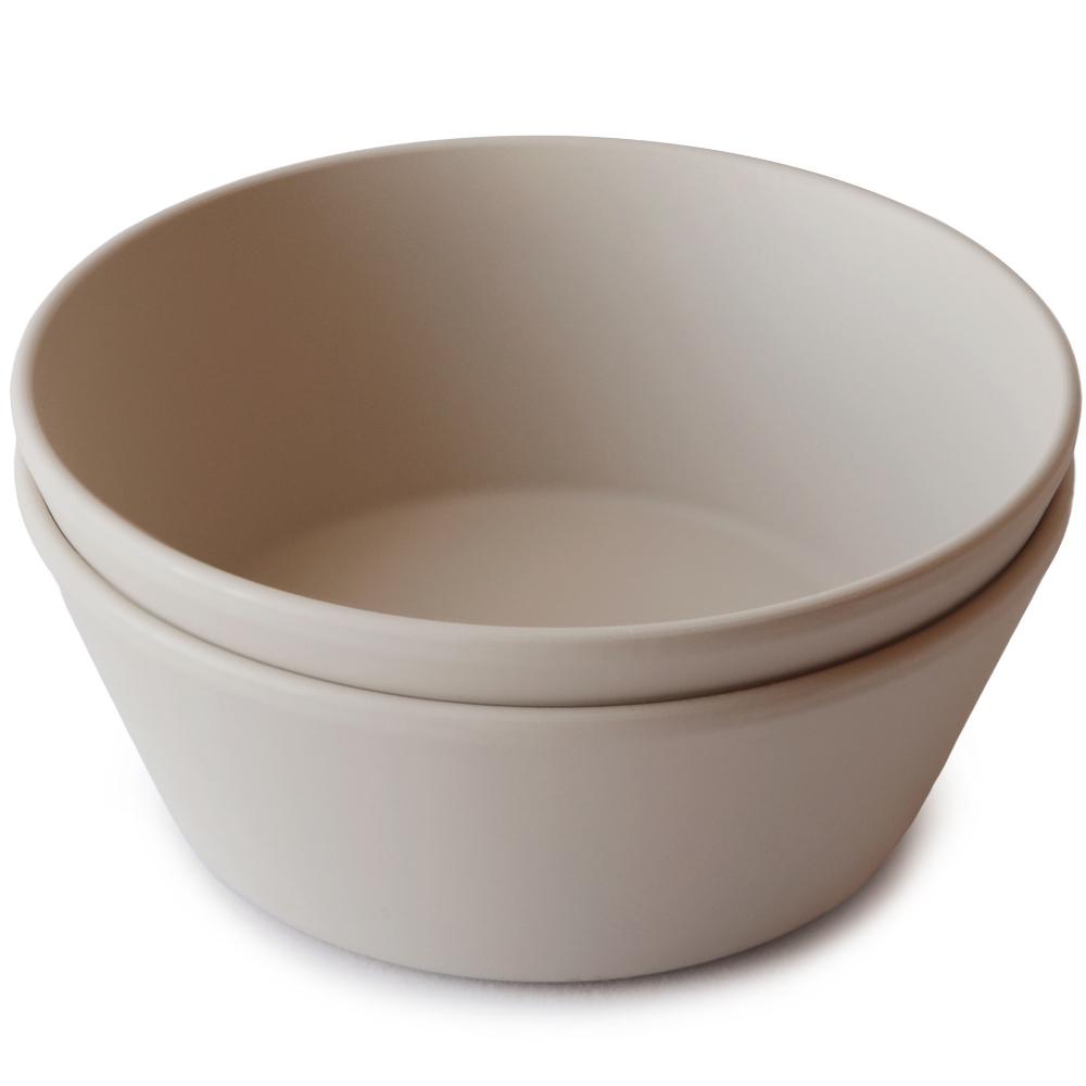 Lot de 2 bols ronds Vanilla (Mushie) - Image 1