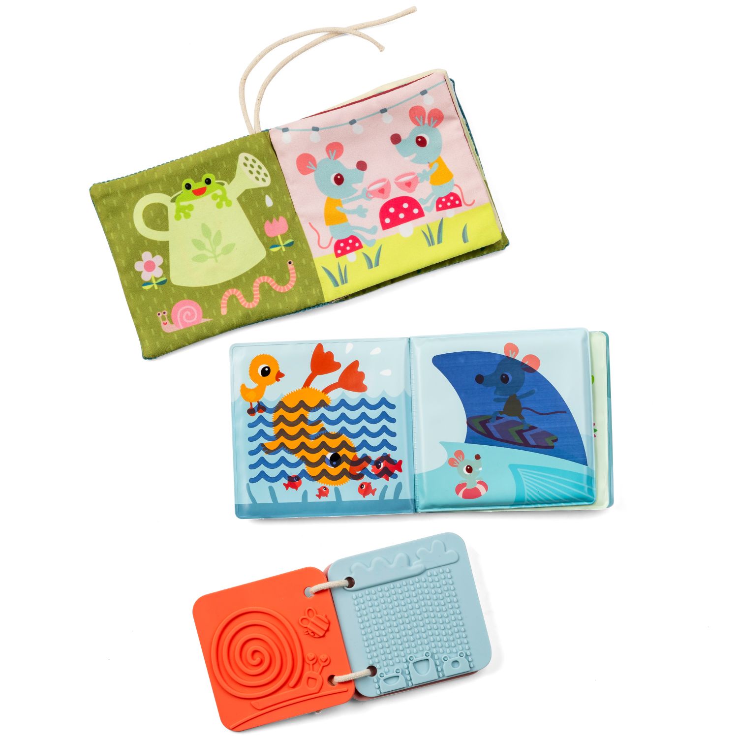 Set de naissance 3 livres sensoriels Jardin (Lilliputiens) - Image 7