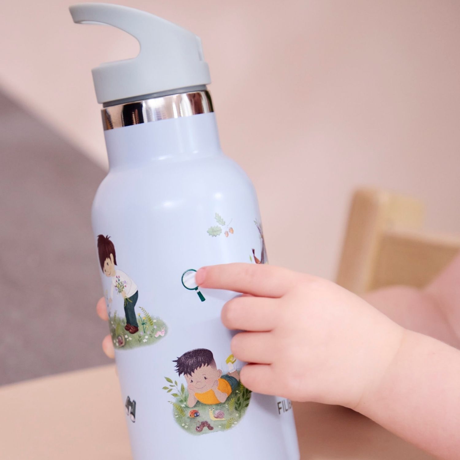 Gourde en acier inoxydable Petits Explorateurs (350 ml) (Filibabba) - Image 3