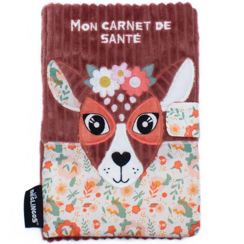 Les Déglingos - Protège carnet de santé Mélimélos la biche