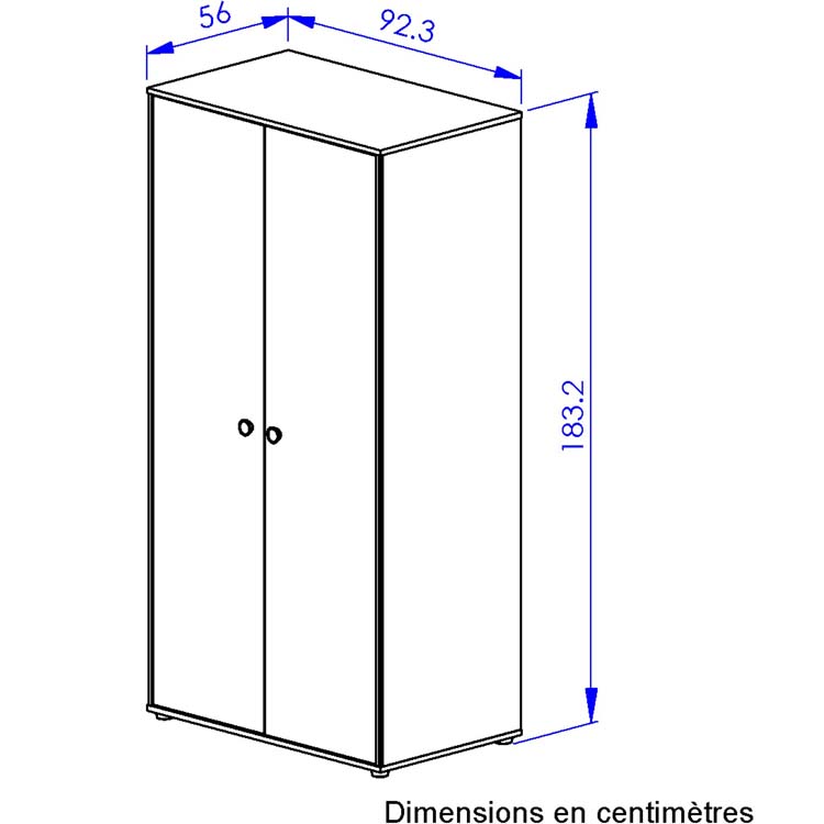 Armoire 2 portes Arthur (Galipette) - Image 5