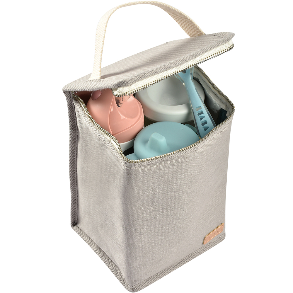 Sac isotherme Canvas gris perle (Béaba) - Image 6