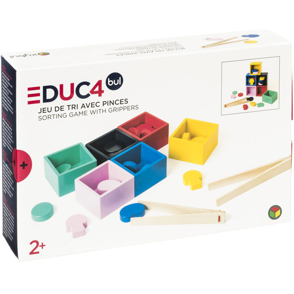 Jeu de tri en bois avec pinces (Oxybul) - Image 2