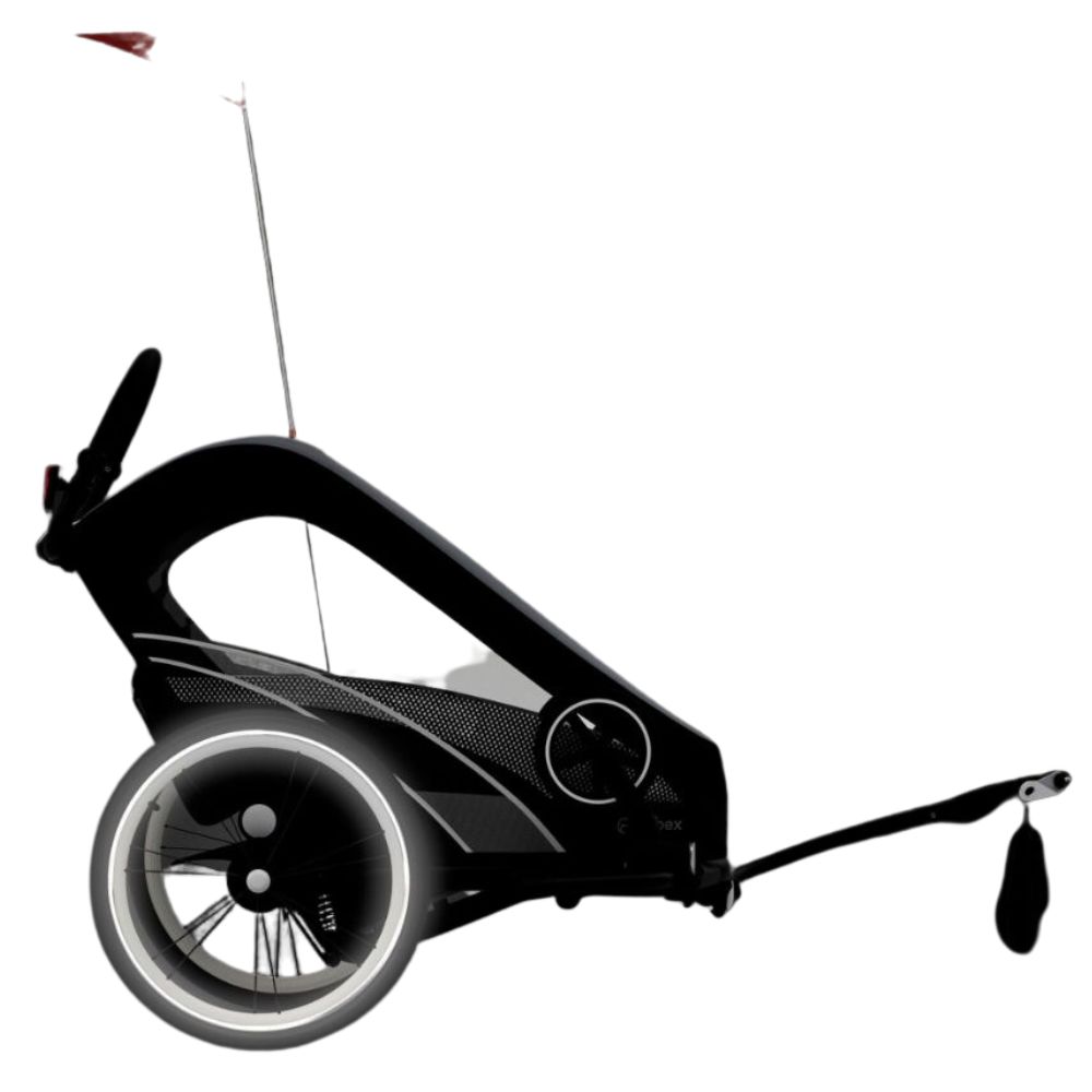 Poussette remorque à vélo Zeno Bike All Black (Cybex) - Image 1