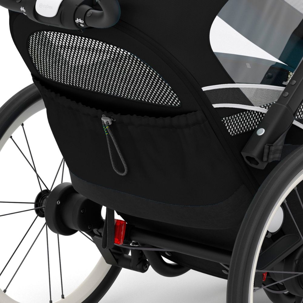 Poussette remorque à vélo Zeno Bike All Black (Cybex) - Image 3