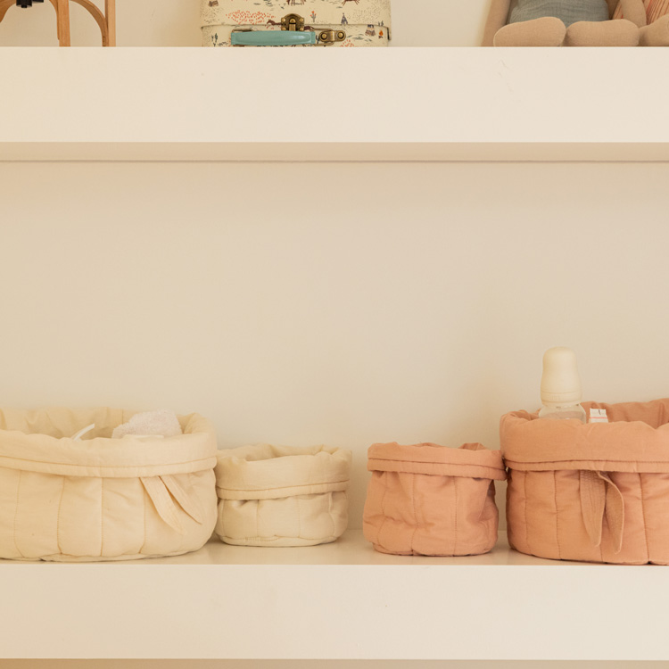 Lot de 2 paniers de rangement bamboo naturel (20 x 30 cm) (Lorena Canals) - Image 5