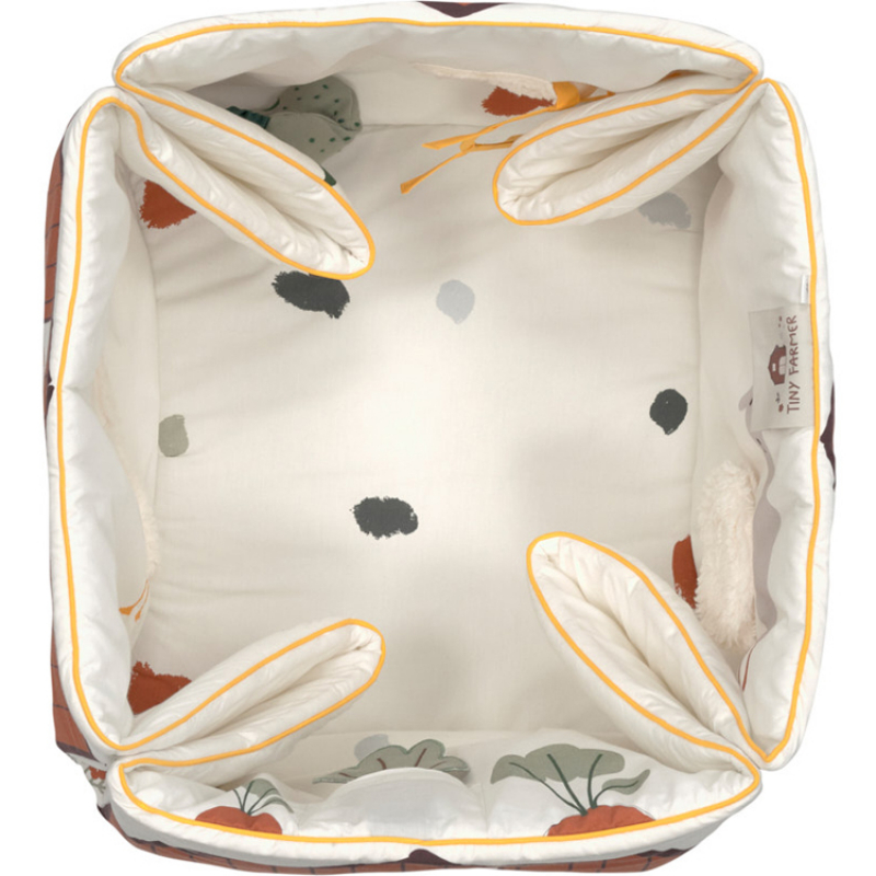 Tapis d´éveil 2 en 1 en coton bio Tiny Farmer (120 x 120 cm) (Lassig) - Image 7
