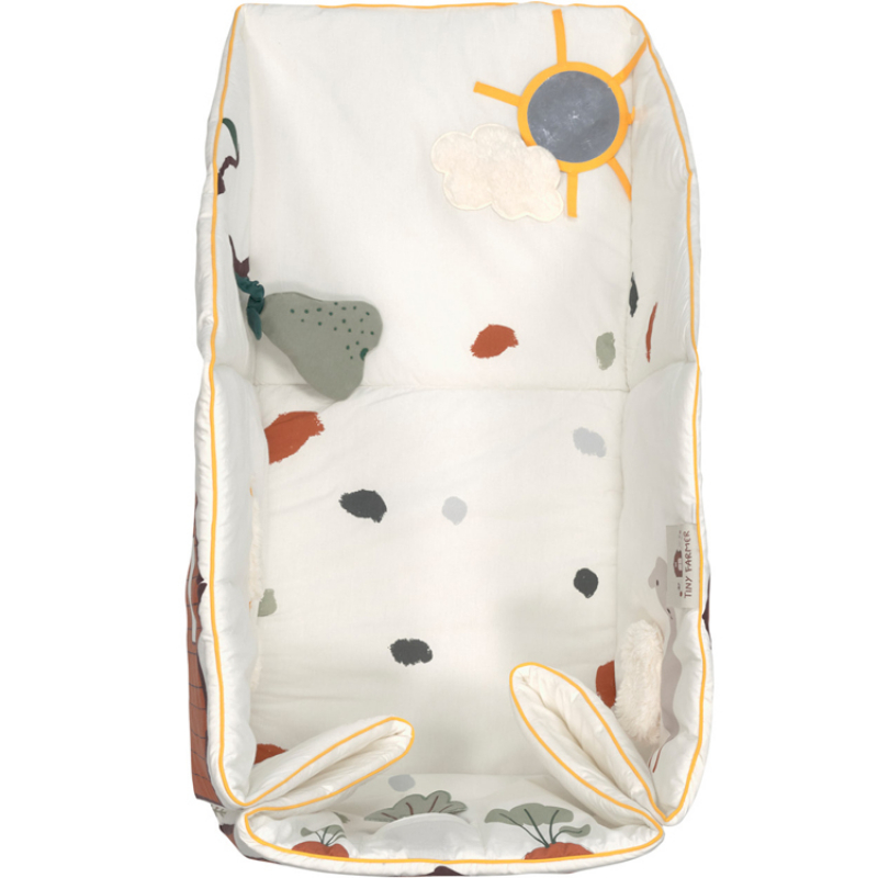 Tapis d´éveil 2 en 1 en coton bio Tiny Farmer (120 x 120 cm) (Lassig) - Image 9