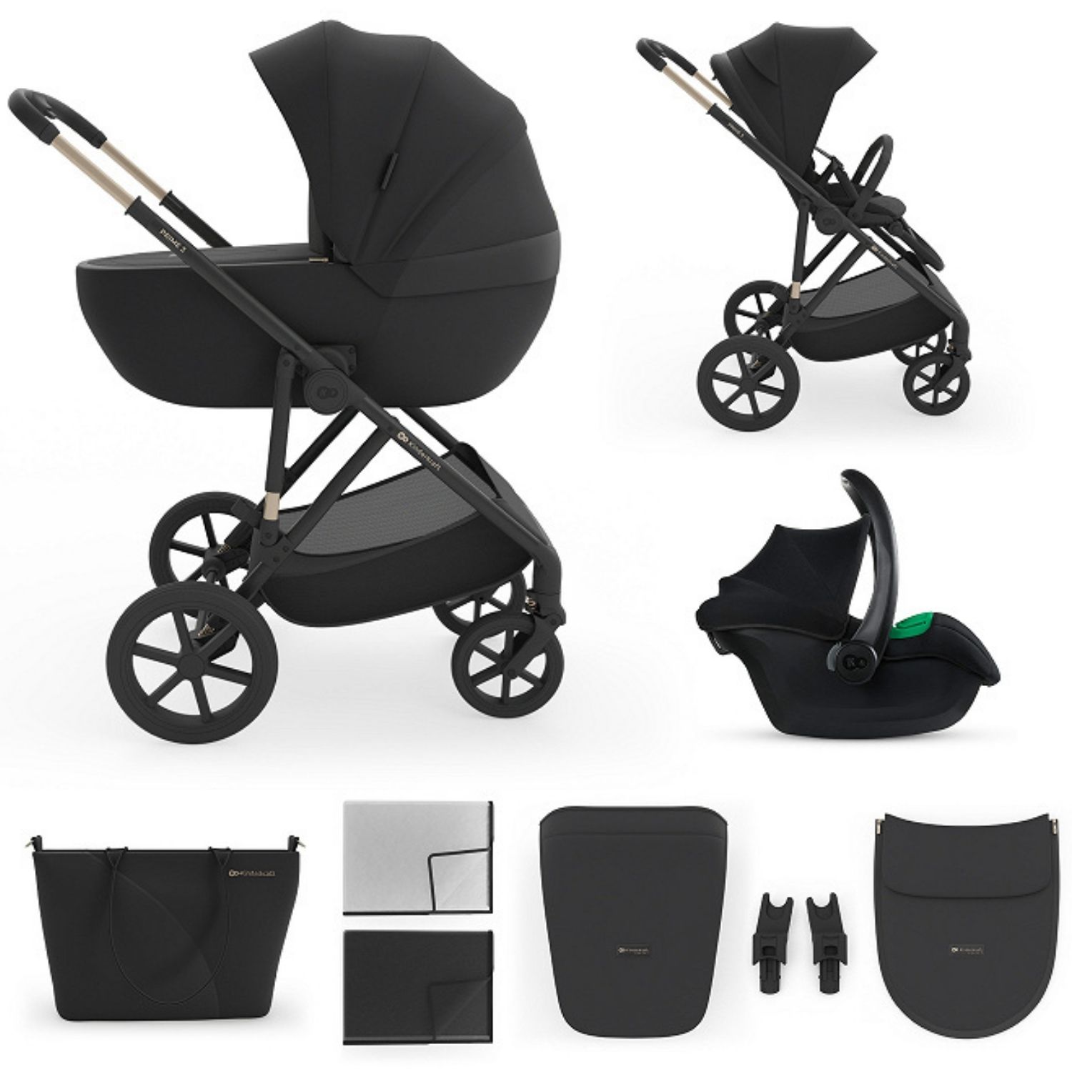 Poussette 2 en 1 Prime 3 Venezlan Black