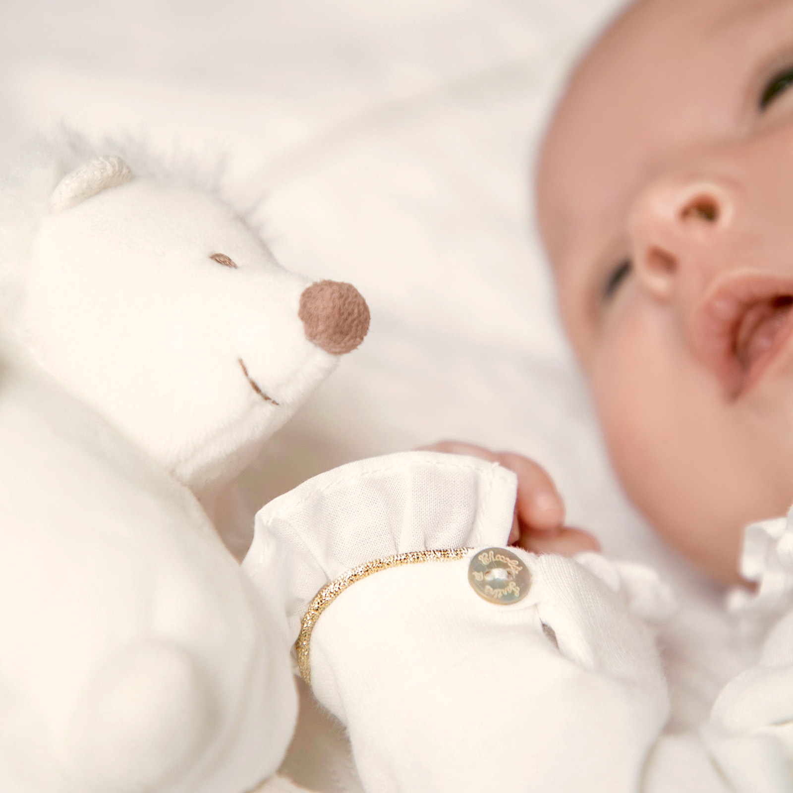 Doudou plat Léon le hérisson écru (25 x 25 cm) (Tartine et Chocolat) - Image 4