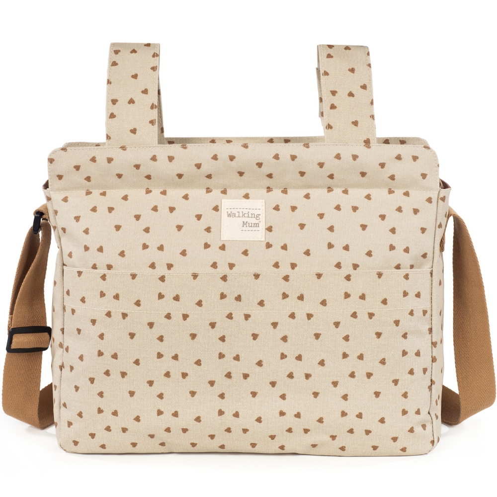 Sac à poussette coeurs Poppy Cannelle (Walking Mum) - Image 1