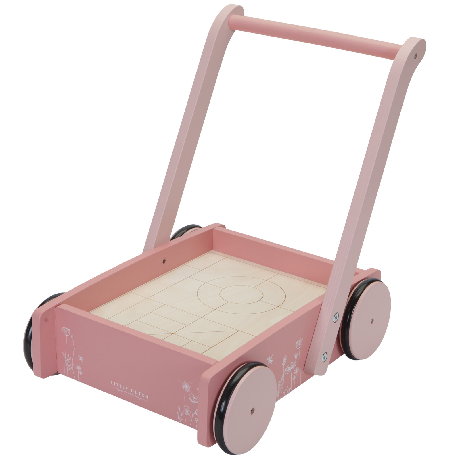 Chariot de marche avec blocs de construction Wild Flowers (Little Dutch) - Image 9