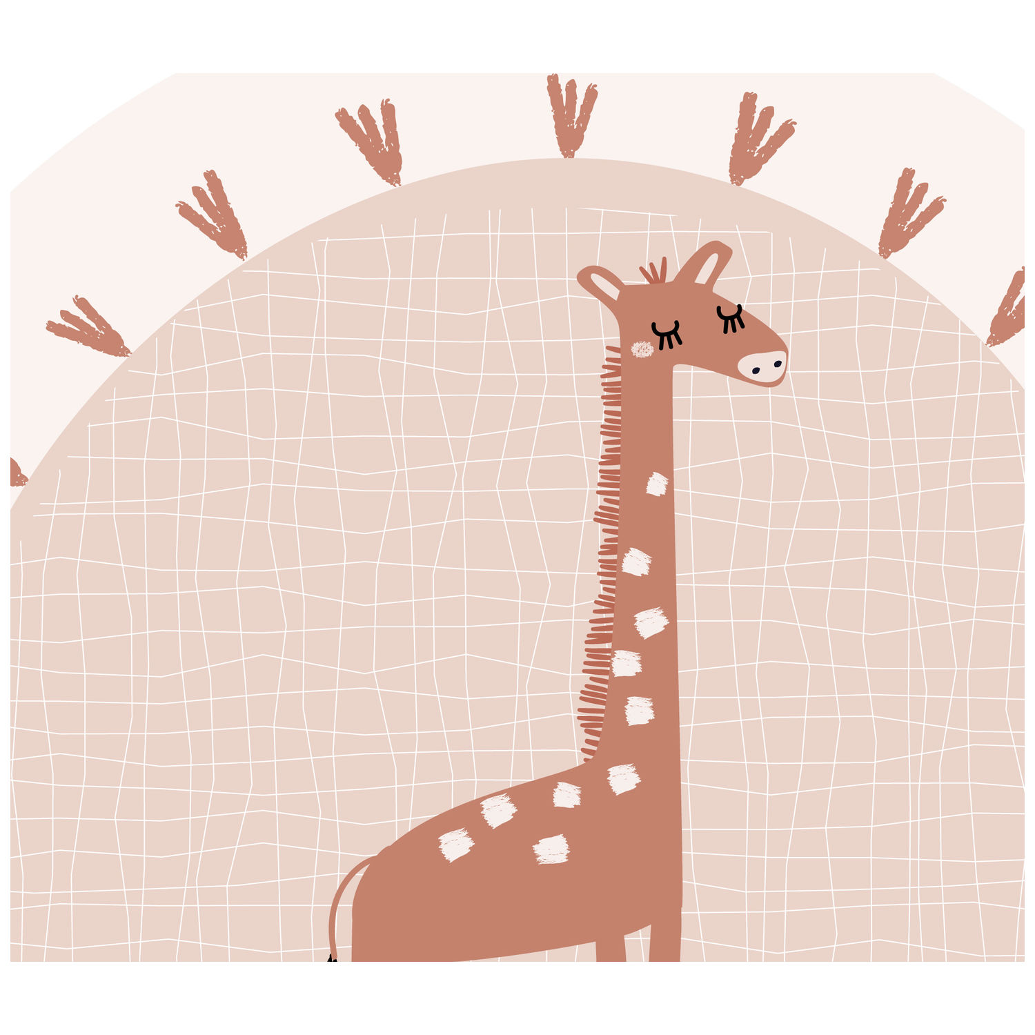 Charlie et Suzie - Tapis de protection rond Girafe