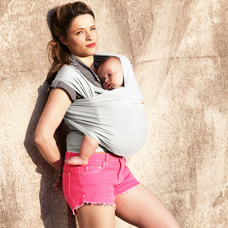 Echarpe de portage en coton bio Basic Perle (Love Radius) - Image 4