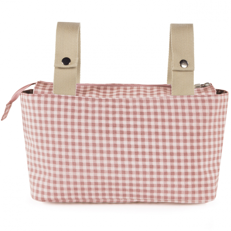 Sac à poussette I love vichy rose (Walking Mum) - Image 5