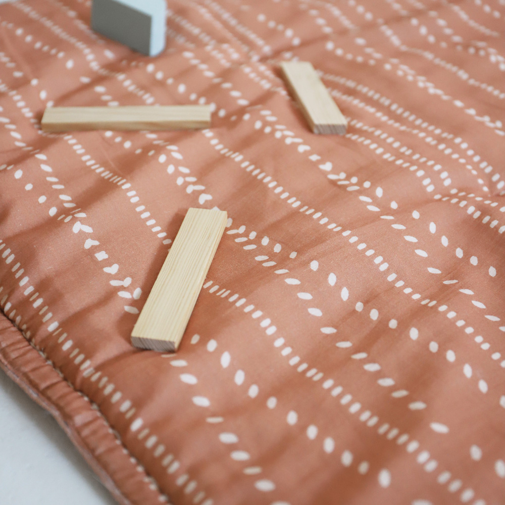 Tapis de jeu carré Nepo Terracotta (100 x 100 cm) (Nattiot) - Image 3