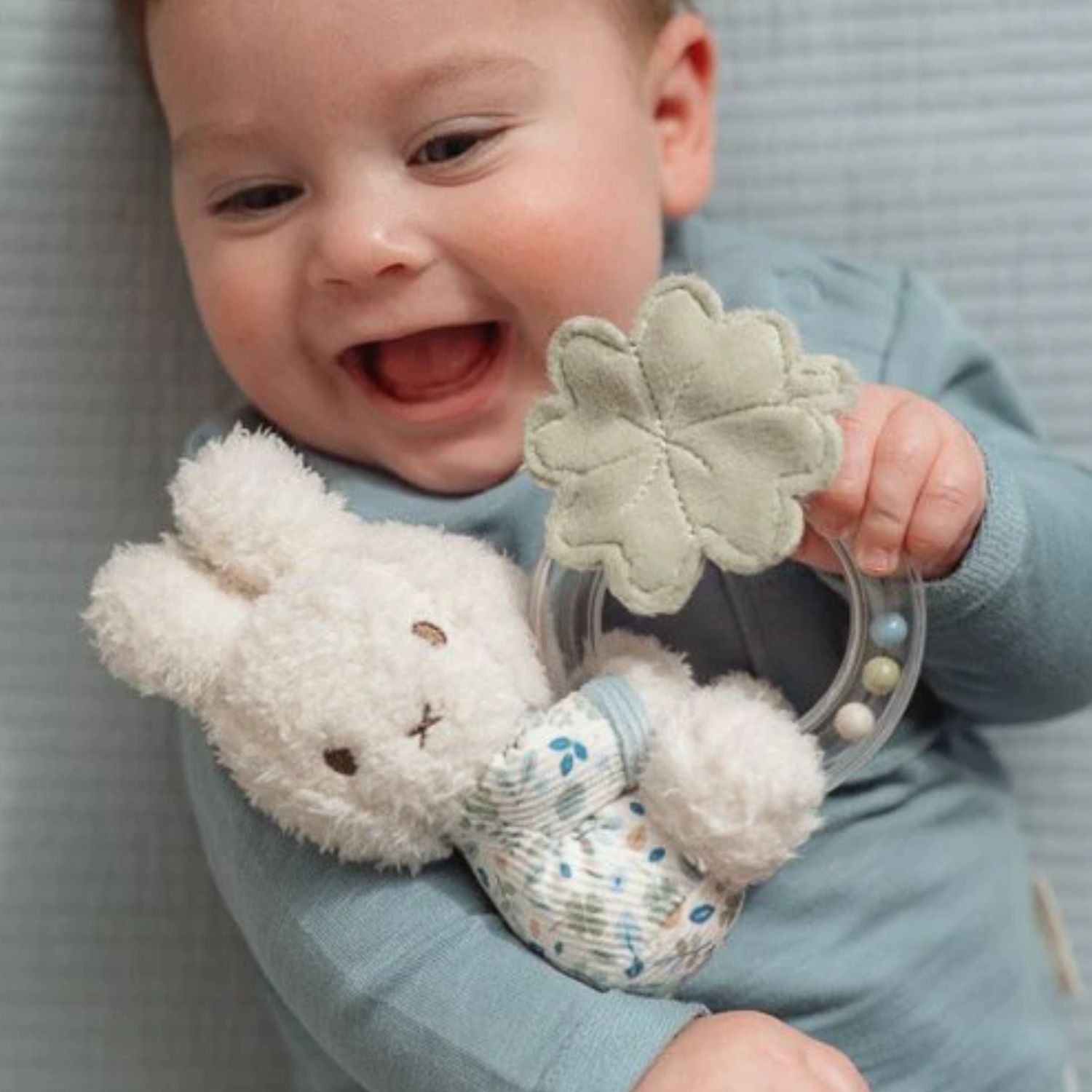 Little Dutch - Anneau hochet Miffy Lucky Leaves