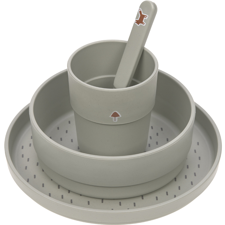 Lassig - Coffret repas Little Forest Renard (4 pièces)