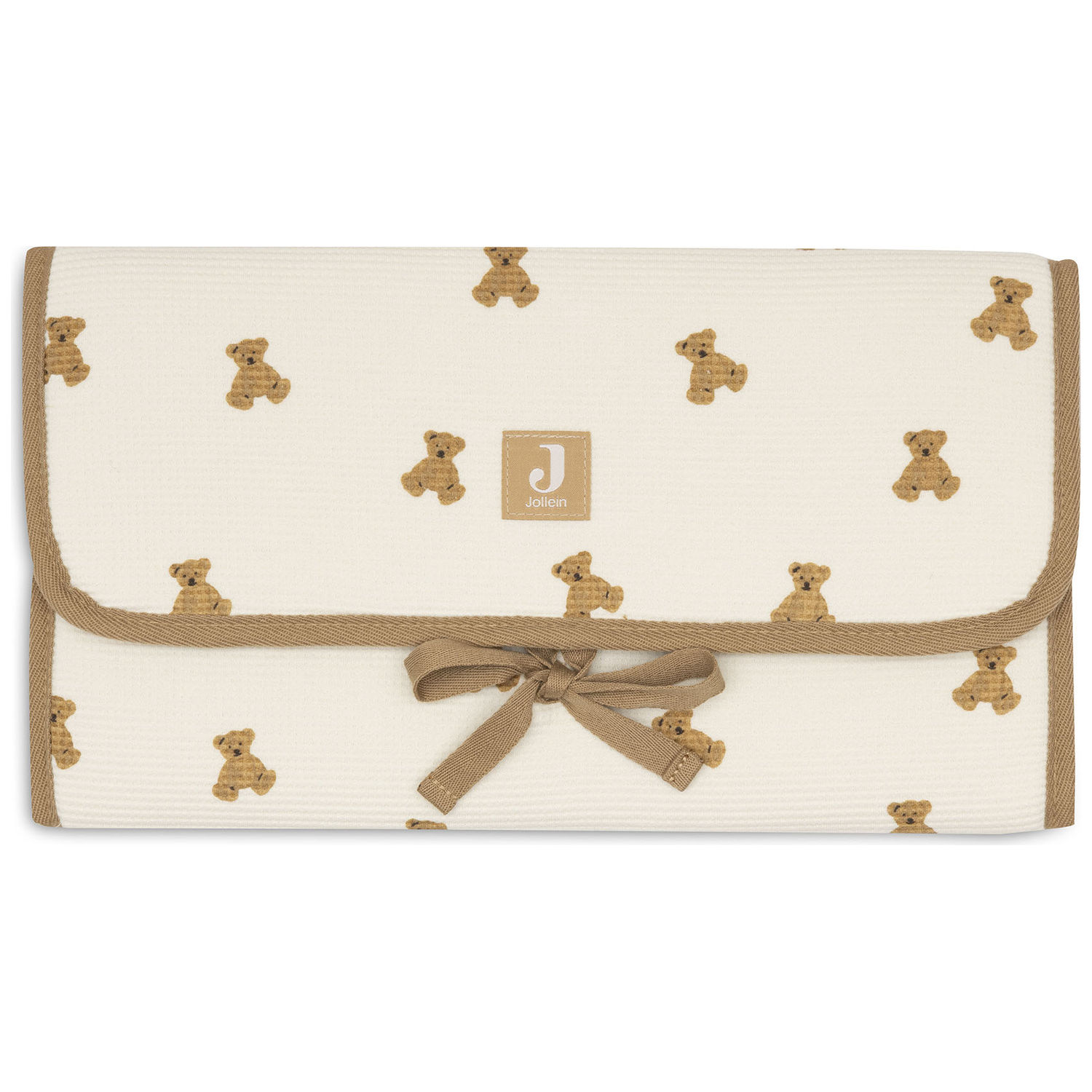 Jollein - Tapis à langer nomade Little Waffle Mini Teddy Bear