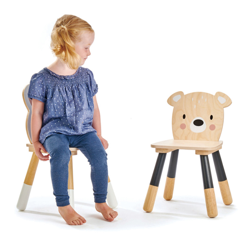 Chaise enfant ours en bois (Tender Leaf) - Image 2