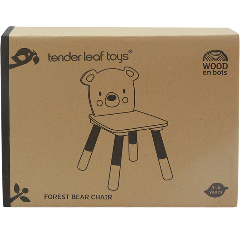 Chaise enfant ours en bois (Tender Leaf) - Image 3