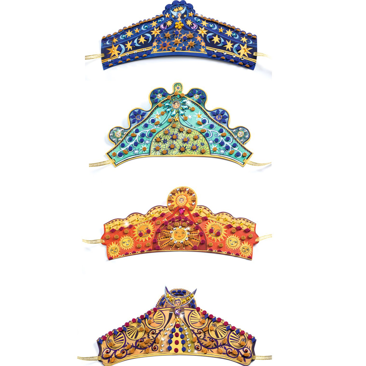 Kit DIY 4 diadèmes mosaïques à décorer Enchanteresses