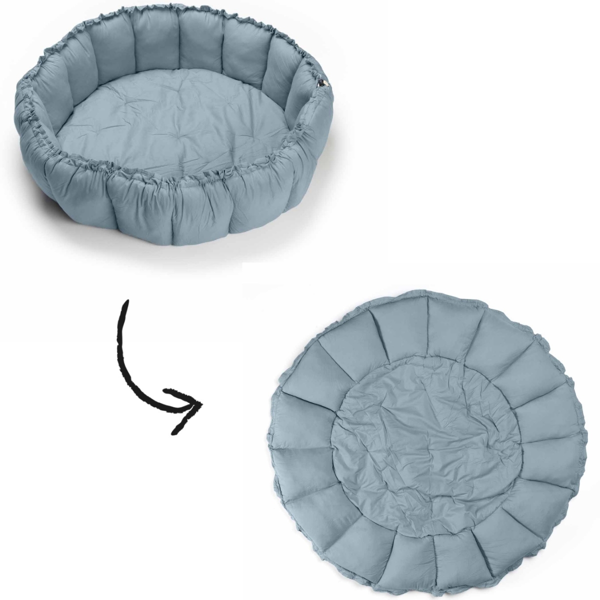 Tapis de jeu 3 en 1 Organic Coco Bleu (Play&Go) - Image 1