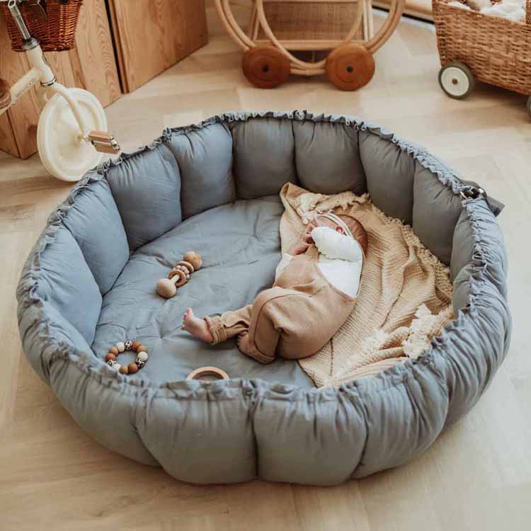 Tapis de jeu 3 en 1 Organic Coco Bleu (Play&Go) - Image 5