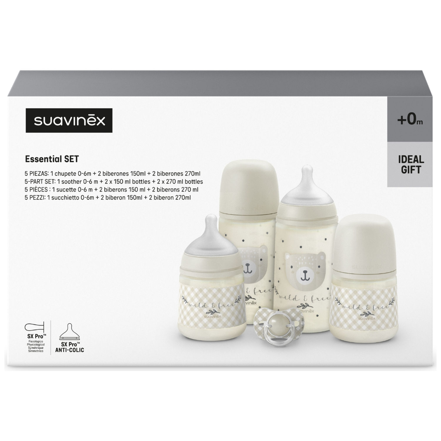 Coffret nouveau né Wild&Free Night and Day Beige (Suavinex) - Image 2