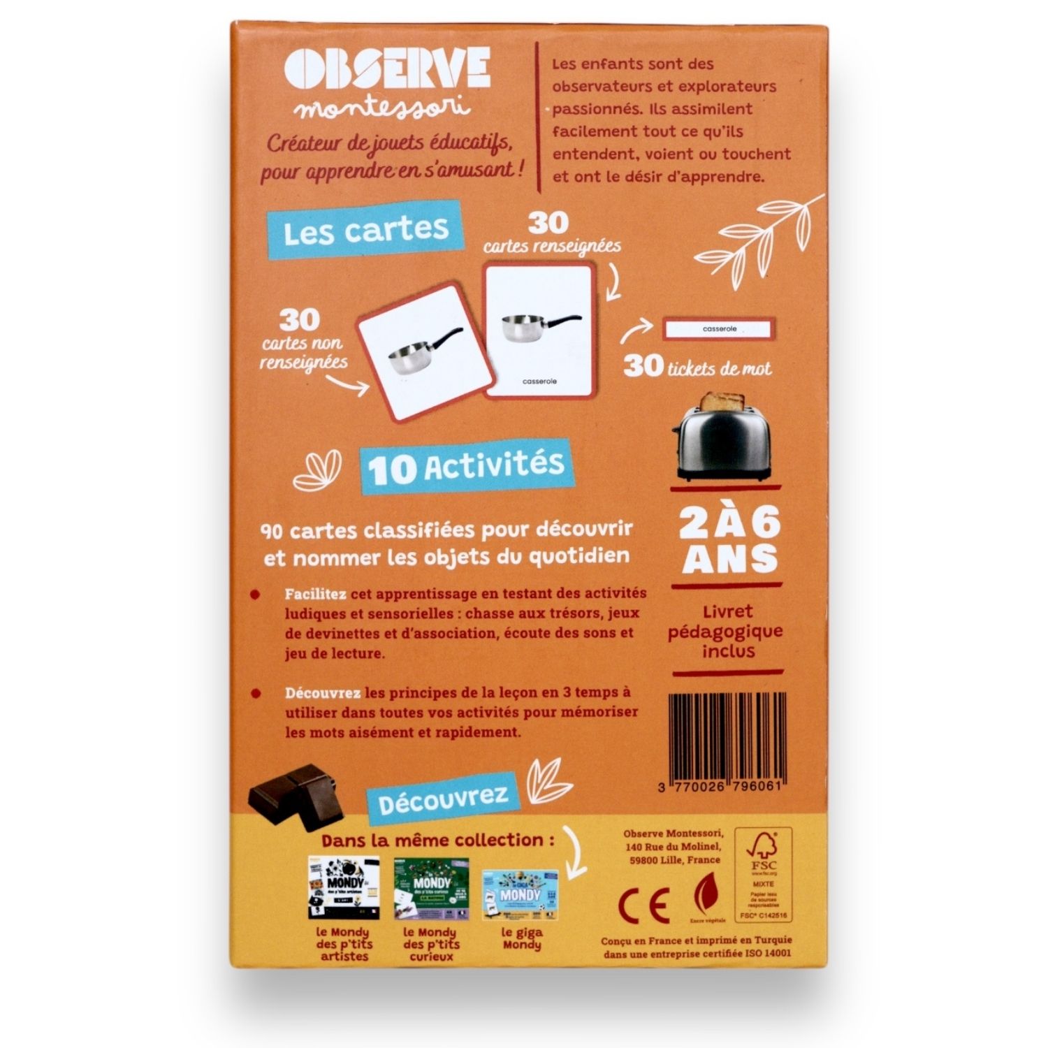 Coffret Mini Mondy (jeu de langage autour de la cuisine) (Observe Édition) - Image 7