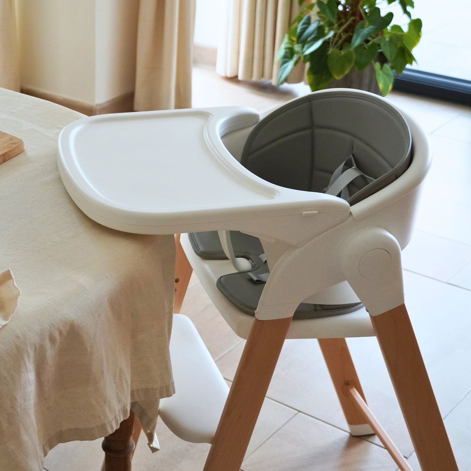 Chaise haute évolutive Grow With Me Pure white (Bo Jungle) - Image 3