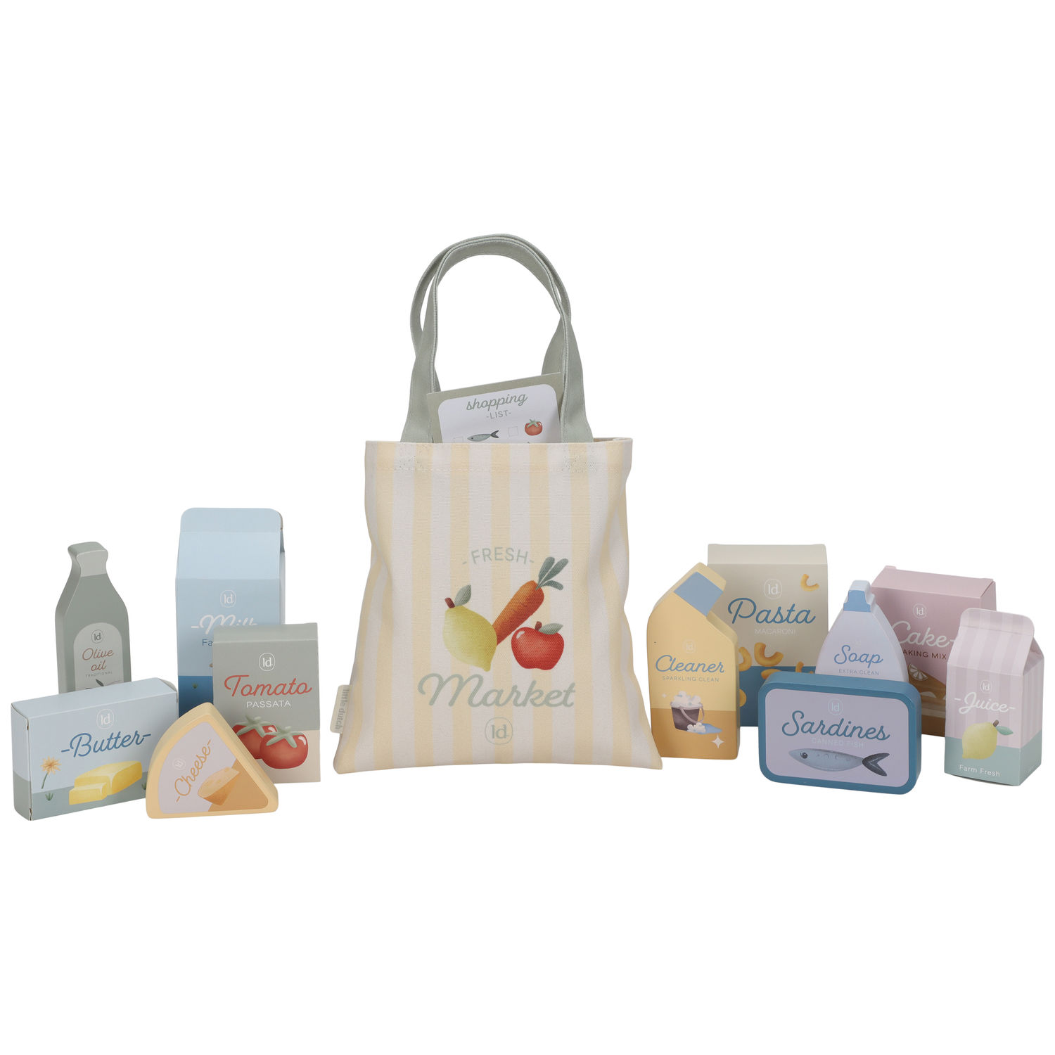 Chariot de courses en bois (Little Dutch) - Image 7