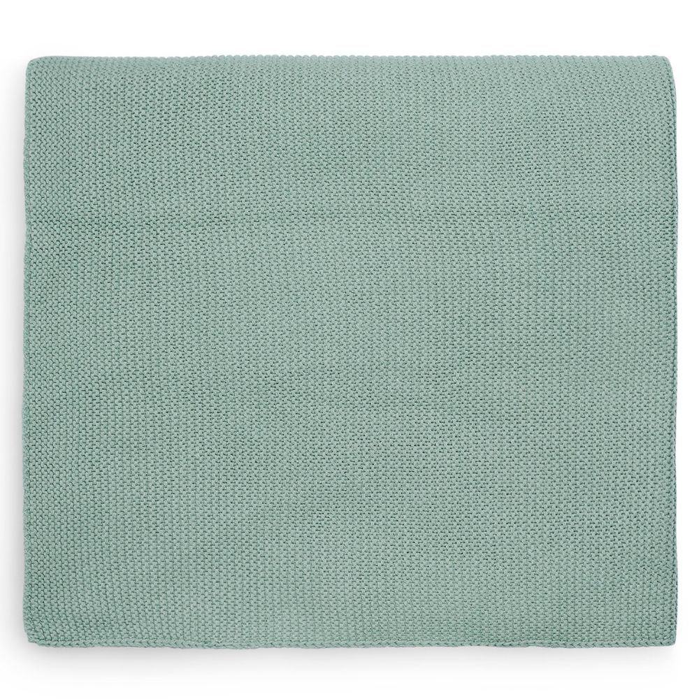 Jollein - Couverture Basic knit vert d'eau (75 x 100 cm)