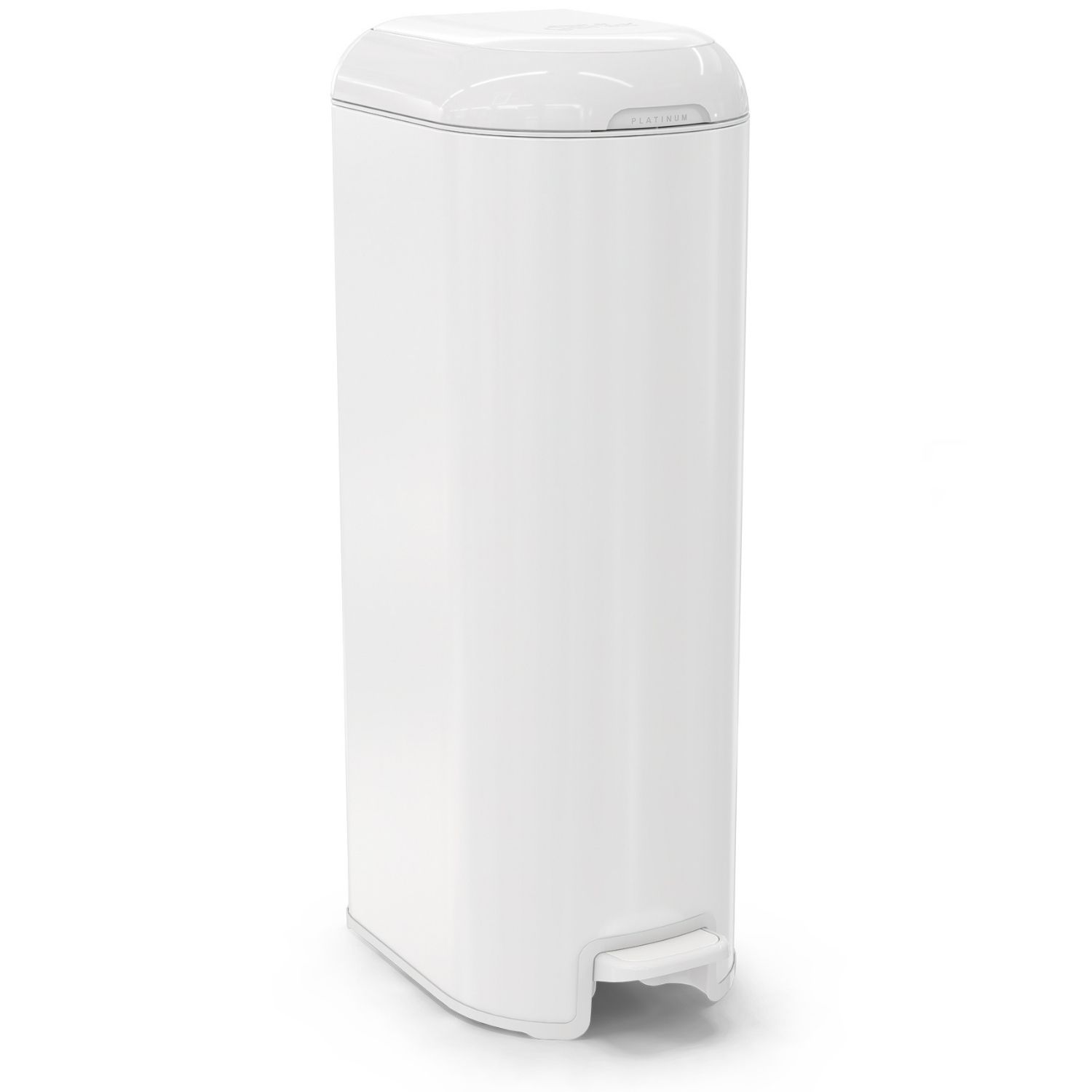 Diaper Genie - Poubelle à couches Platinium Blanche avec recharge