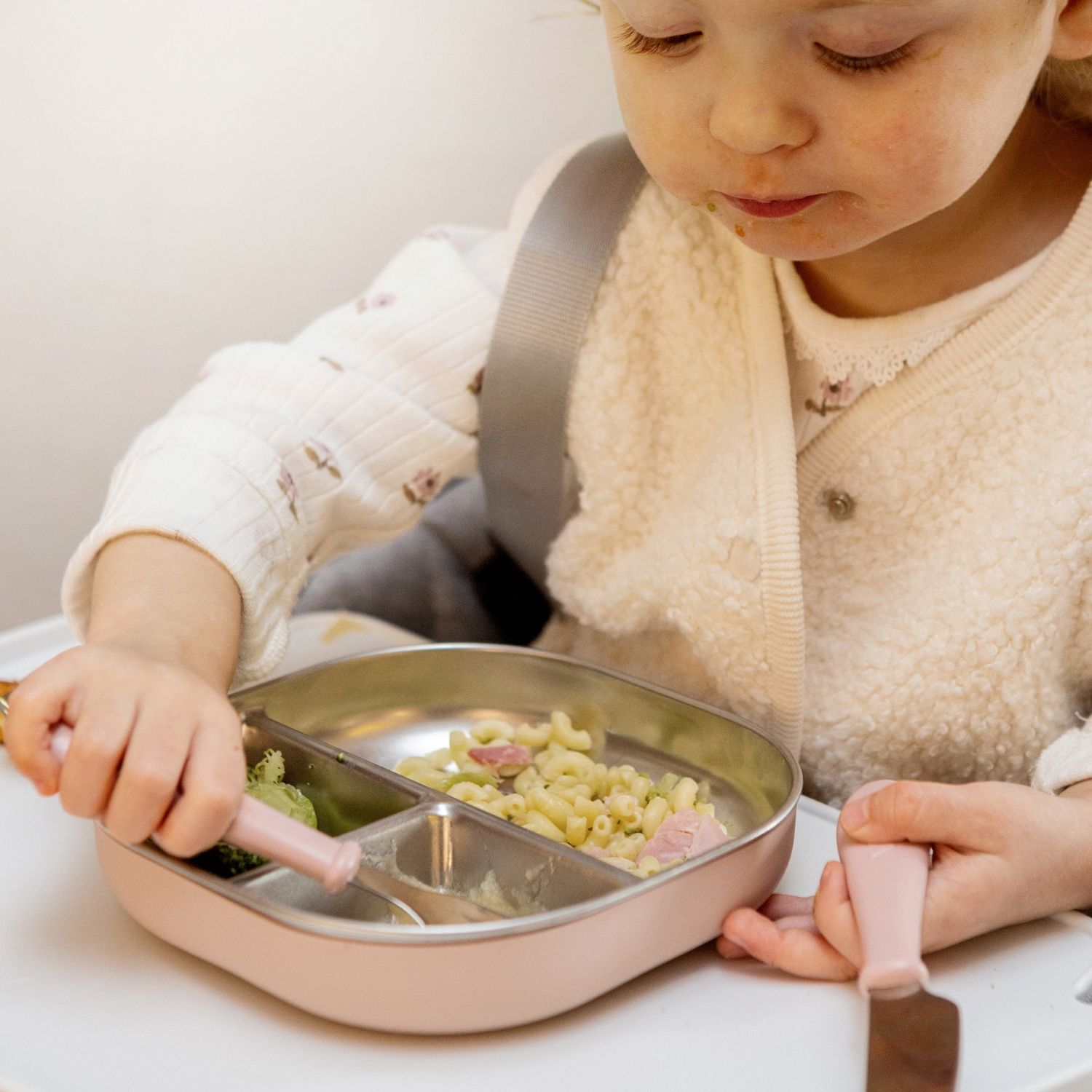Assiette compartimentée inox Barbe à papa (Béaba) - Image 2