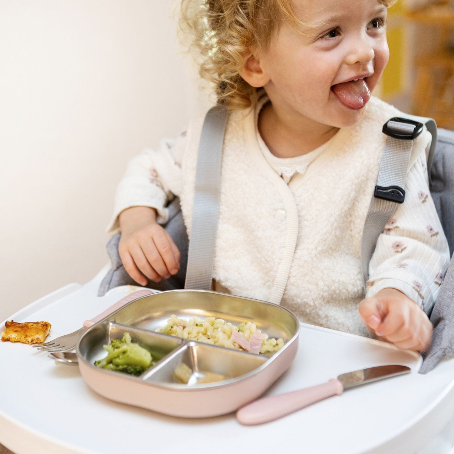 Assiette compartimentée inox Barbe à papa (Béaba) - Image 3