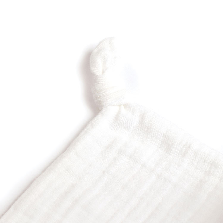 Doudou plat en coton bio éléphant  (30 x 30 cm) (Tartine et Chocolat) - Image 7