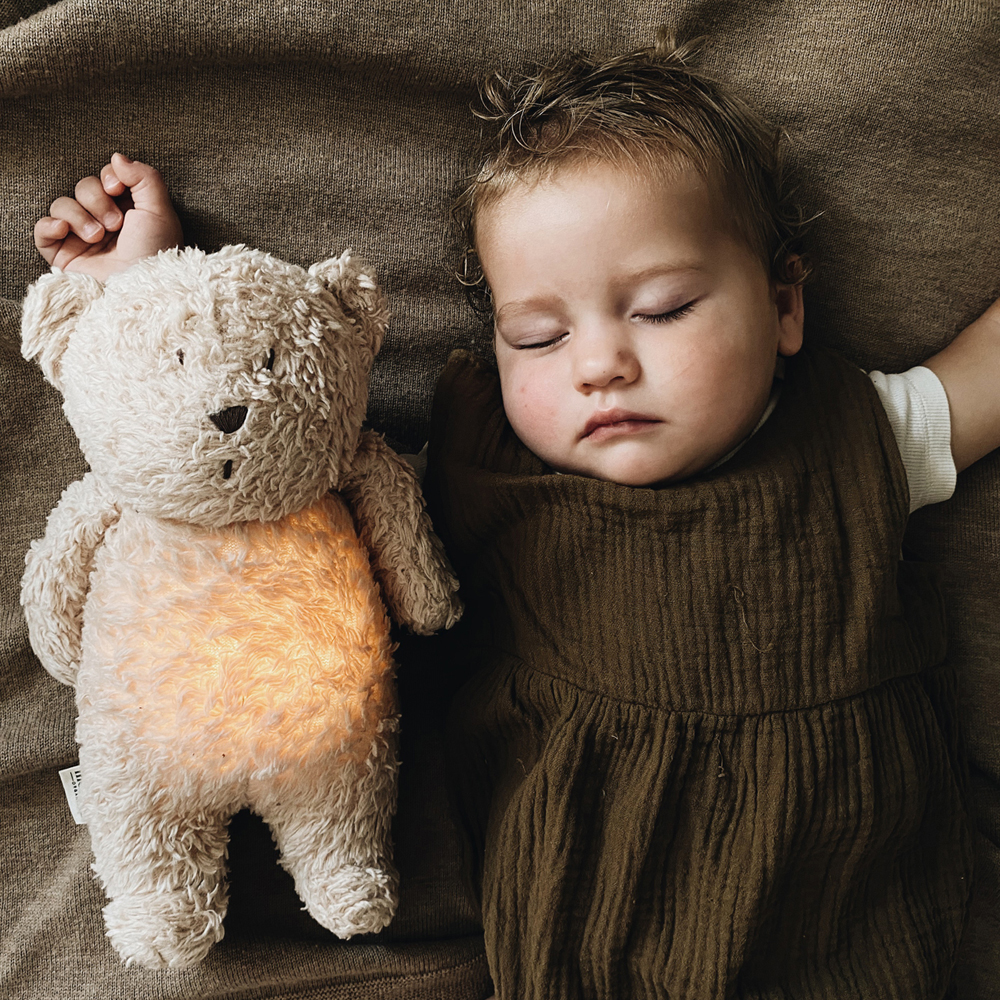Peluche veilleuse Ours sable (Moonie) - Image 3