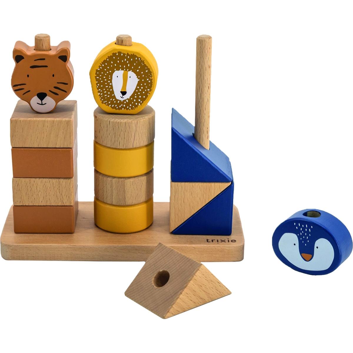 Blocs animaux à empiler en bois All animals (Trixie) - Image 1