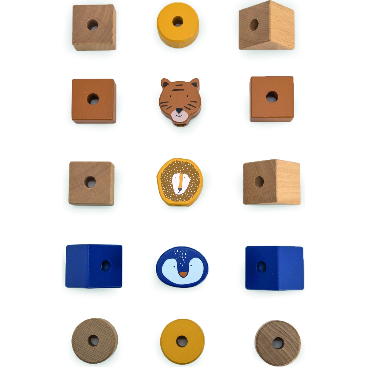 Blocs animaux à empiler en bois All animals (Trixie) - Image 2