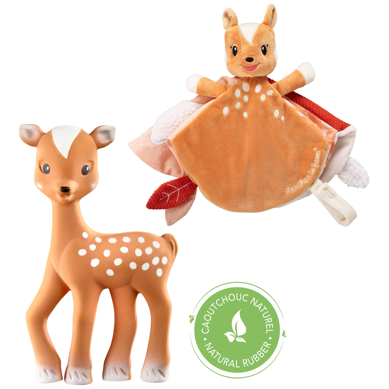 Vulli - Coffret fanfan et son doudou - Marron
