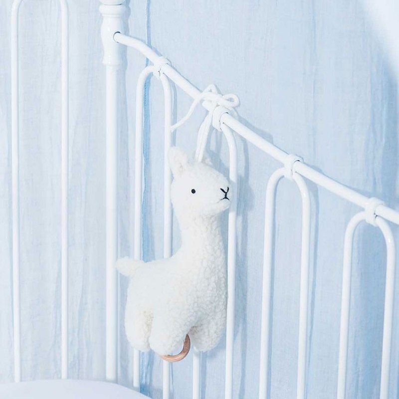 Peluche musicale Lama blanc (Jollein) - Image 4