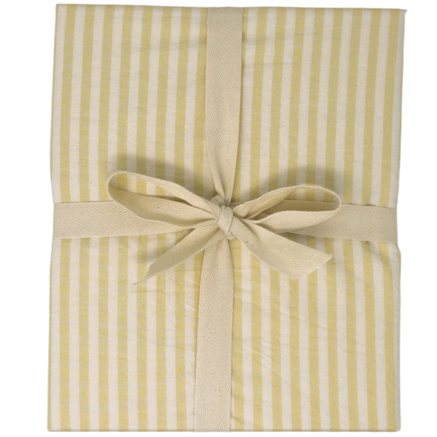 Drap housse en percale de coton Rayé Tournesol (60 x 120 cm) (Kadolis) - Image 4