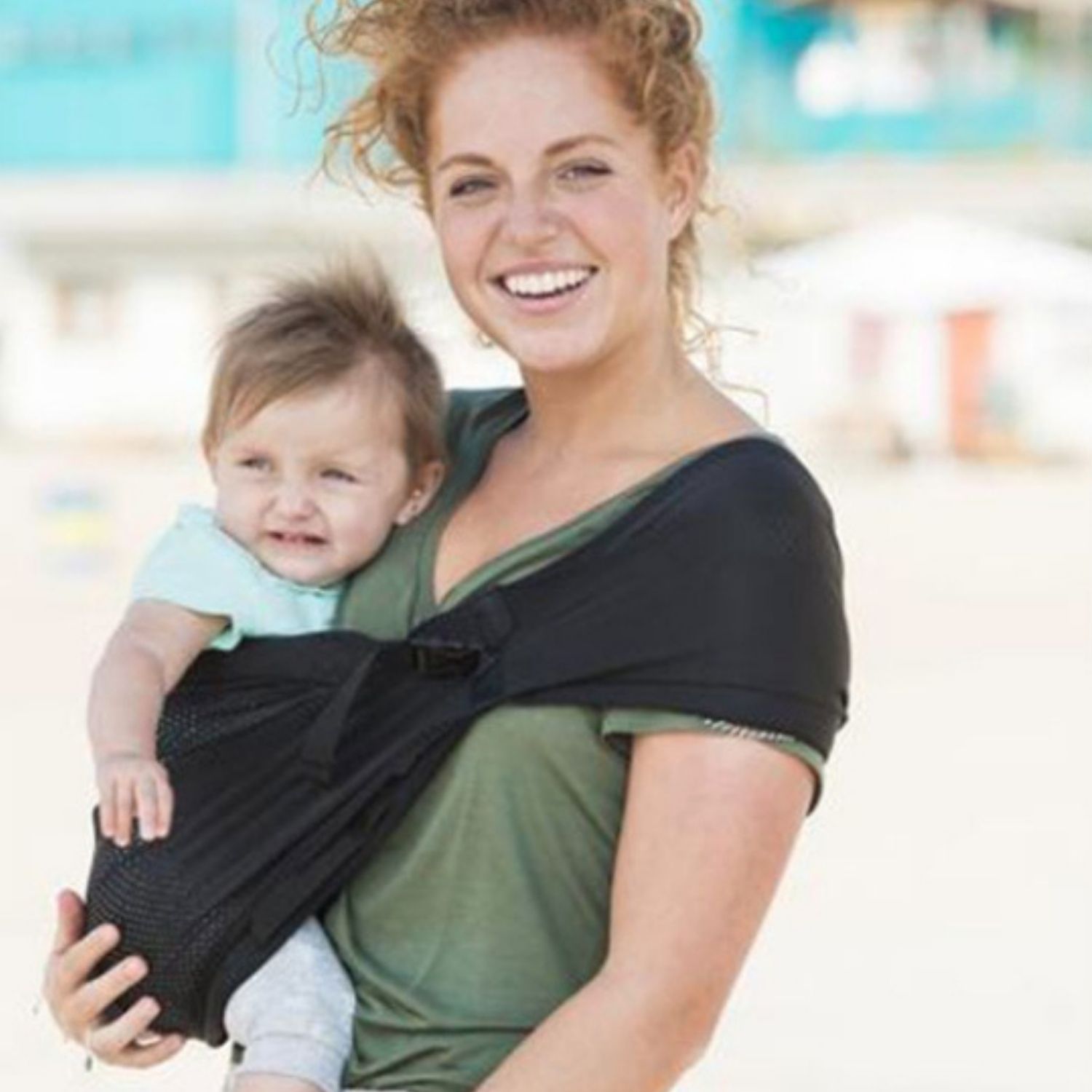 Porte bébé Mini Sling noir (Minimonkey) - Image 3