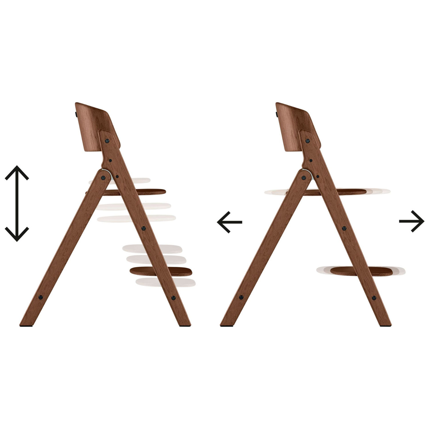 Chaise haute évolutive Click&Fold All Natural Dark (Cybex) - Image 7