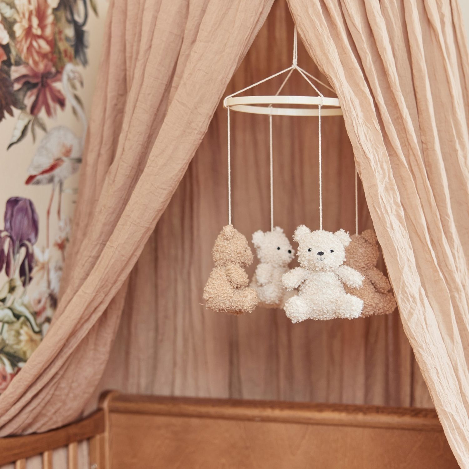 Mobile bébé Teddy Bear Natural-Biscuit (Jollein) - Image 1