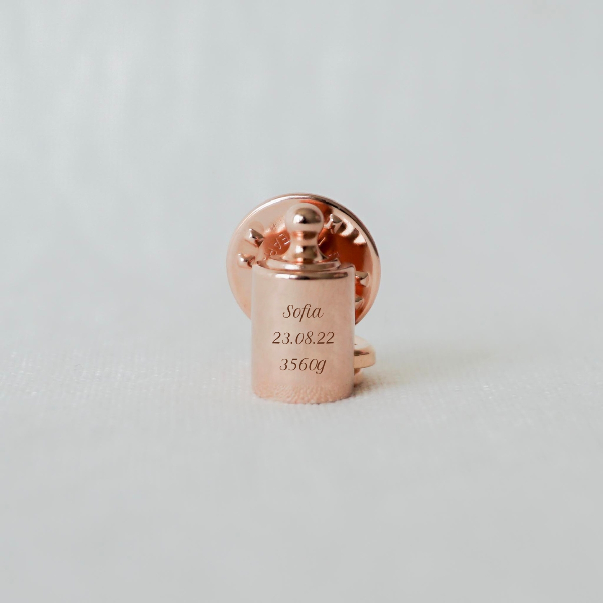 Mon Petit Poids - Pins Mon Petit Poids personnalisable (plaqué or rose)