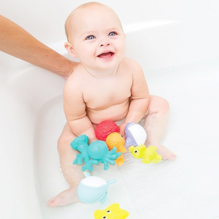 Coffret jouets de bain Aquarium (8 pièces) (Infantino) - Image 2