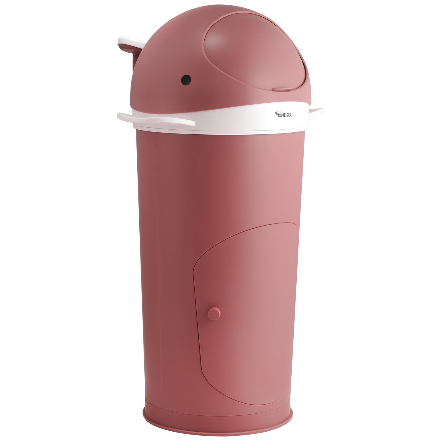 Poubelle à couches Baleine Rose foncé