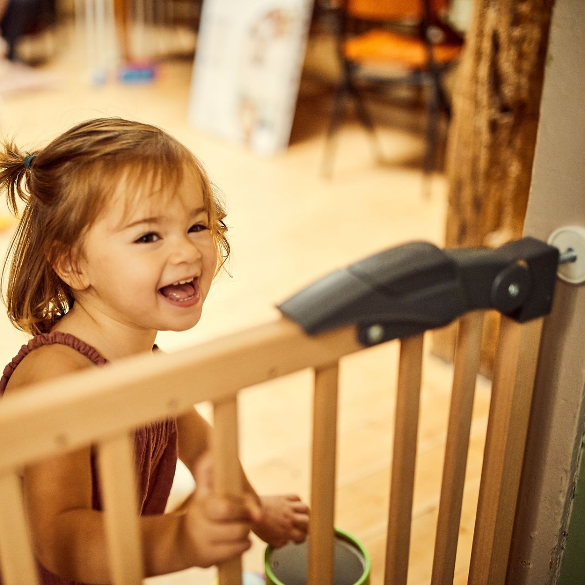 Barrière de porte à pressions Naturel (68 à 102 cm) (Geuther) - Image 2